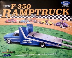 Moebius 1967 Ford F350 Ramp Truck (Ltd Prod) Plastic Model Car Truck Vehicle 1/25 Scale #2587