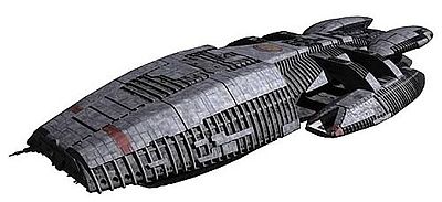 Moebius Finished BSG Galactica Pre-Built Space Plastic Model #2915