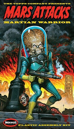 Moebius Mars Attacks Martian Figure Plastic Model Celebrity Kit 1/8 Scale #936