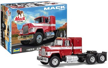 Revell Monogram 11961 Mack R Conventional Truck 1:32 Scale 55-Piece Skill  Level 4 Model Truck Building Kit