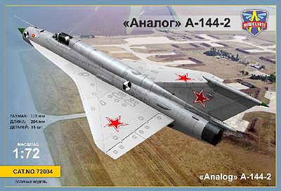 Modelsvit MiG21i 2nd Portotype (Analog A144-2) Fighter Plastic Model Airplane Kit 1/72 Scale #72004