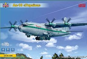 Modelsvit Antonov A10 Ukraine Civil Aircraft (Ltd Edition) Plastic Model Airplane Kit 1/72 #72008 Modelsvit Antonov A10 Ukraine Civil Aircraft (Ltd Edition) Plastic Model Airplane Kit 1/72 #72008