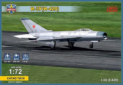 Modelsvit Mikoyan I3U (I420) Soviet Interceptor Aircraft Plastic Model Airplane Kit 1/72 Scale #72010