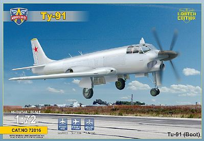Modelsvit Tu91 Boot Soviet Naval Attacker Aircraft Plastic Model Airplane Kit 1/72 Scale #7201