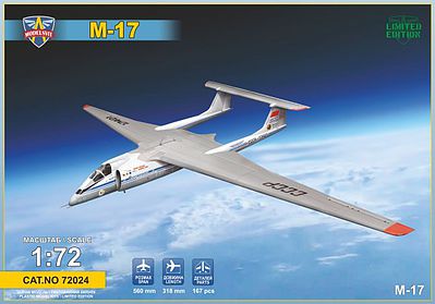 Modelsvit Myasishchev M17 Stratosphera Recon Aircraft Plastic Model Airplane Kit 1/72 Scale #72024