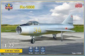 Modelsvit Yak1000 Soviet Supersonic Demonstrator Plastic Model Airplane Kit 1/72 Scale #72026 Modelsvit Yak1000 Soviet Supersonic Demonstrator Plastic Model Airplane Kit 1/72 Scale #72026