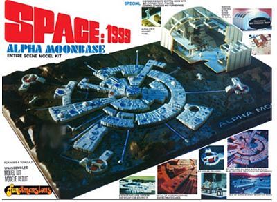 MPC Space 1999- Moon Base Alpha Space Program Plastic Model Kit 1/2000 Scale #803