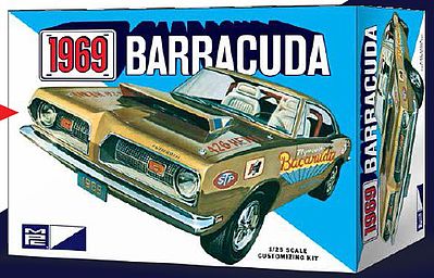 MPC 1969 Plymouth Barracuda Plastic Model Car Kit 1/25 Scale #832