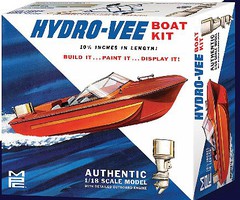 MPC Hydro-Vee Boat Plastic Model Ship Kit 1/18 Scale #883