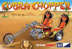 MPC Cobra Chopper Custom Trike Plastic Model Motorcycle Kit 1/25 Scale #896