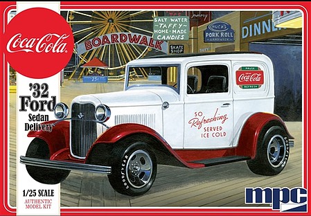 MPC 1932 Ford Sedan Delivery Truck, Coca-Cola Plastic Model Car Vehicle Kit 1/25 Scale #902