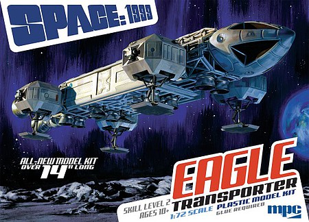 MPC Space 1999- Eagle Transporter 14 Science Fiction Plastic Model Kit 1/72 Scale #913