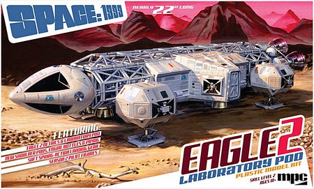 MPC Space 1999- Eagle II Transporter w/Lab Pod Science Fiction Plastic Model Kit 1/48 Scale #923