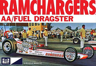 MPC Ramchargers Front Engine Dragster Plastic Model Car Vehicle Kit 1/25 Scale #940