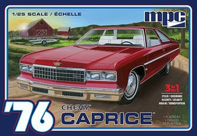 MPC 1976 Chevy Caprice w/Trailer Plastic Model Car Vehicle Kit 1/25 Scale #963