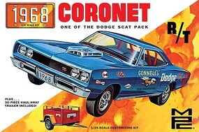 MPC 1/25 1968 Dodge Coronet Hardtop w/Trailer