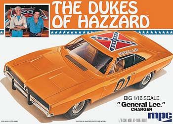 MPC Dukes General Lee Charger Plastic Model Car Kit 1/16 Scale #752