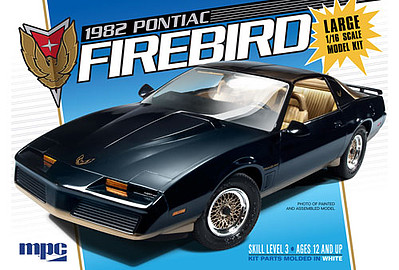 MPC 1982 Pontiac Firebird Plastic Model Car Kit 1/18 Scale #858-06