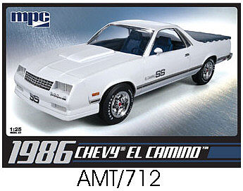 MPC 1986 Chevy El Camino Plastic Model Car Kit 1/25 Scale #pc712