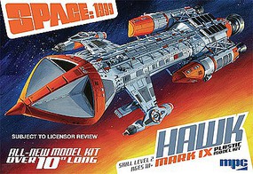 MPC SPACE 1999 HAWK MK IX Science Fiction Plastic Model Kit 1/72 Scale #pc881
