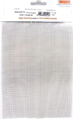 Maquett 1.1mm Square Mesh Stainless Steel Grating Metal Sheet 7.9x5.5