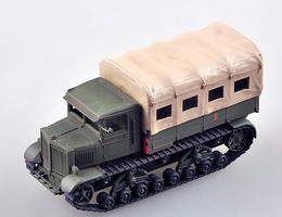 MRC VOROSHILOVETS with Beige Tarp Pre Built Plastic Model Military Vehicle 1/72 Scale #35112