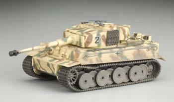 Easy model WWII Tiger I middle sPzAbt 101 Normandy tank 1943 1/72 no diecast 
