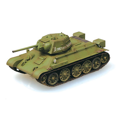 MRC T-34/76 Tank 1943 Autumn Pre-Built Plastic Model Tank 1/72 Scale #36267