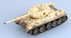MRC T34/85 Tank Egyptian Army (Built-Up Plastic) Pre-Built Plastic Model Tank 1/72 Scale #36272