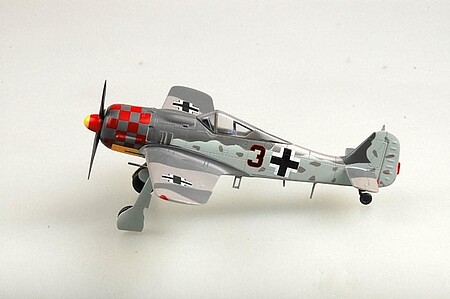 MRC Fw190A6 2/JG1 1943 (Built-up Plastic) Pre-Built Plastic Model Airplane 1/72 Scale #36403