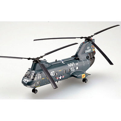 MRC CH46D Sea Knight CH46D HC3 DET104 154000 Pre-Built Plastic Model Helicopter 1/72 #37001