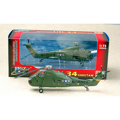 MRC H34 Choctaw Heli UH34D #150219 YP-20 Pre-Built Plastic Model Helicopter 1/72 Scale #37010