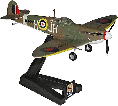 MRC Spitfire Mk.V RAF 317 SQN 1941 Pre-Built Plastic Model Airplane 1/72 Scale #37213