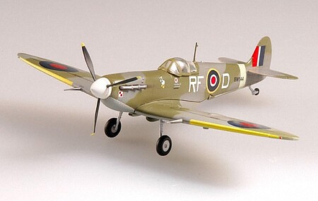 MRC Spitfire Mk.V RAF 303 SQN 1942 Pre-Built Plastic Model Airplane 1/72 Scale #37214