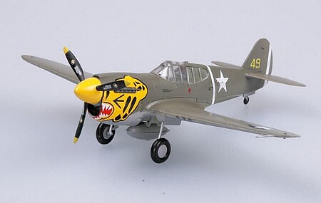 MRC P-40E Warhawk 11th FS 343rd FG 1942 Pre-Built Plastic Model Airplane 1/72 Scale #37272