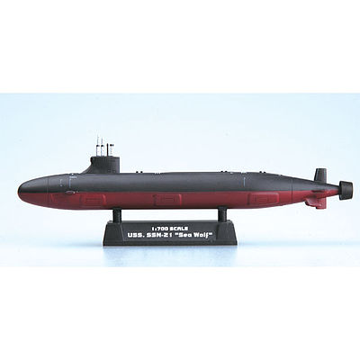 MRC USS Seawolf SSN21 Submarine Pre-Built Plastic Model Submarine 1/700 Scale #37302