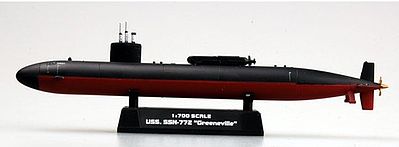 MRC USS Greenville SSN772 Submarine Pre-Built Plastic Model Submarine 1/700 Scale #37307