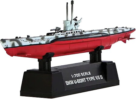 MRC U-Boat Type VIIB German Navy Camouflage Pre-Built Plastic Model Submarine 1/700 #37312