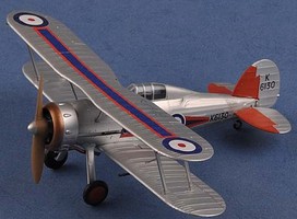 MRC Gloster Gladiator Mk1 72nd Squadron RAF Pre Built Plastic Model Airplane 1/48 Scale #39322