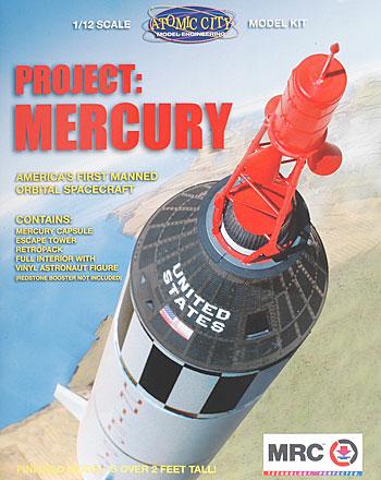 MRC Project Mercury Capsule Space Program Plastic Model 1/12 Scale #62001
