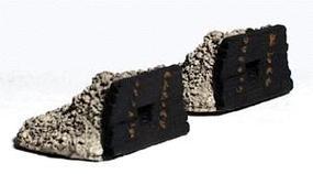 Railstuff Bumpers Heavy Ballast & Timber (2) Model Train Track Accessory N Scale #1320 Railstuff Bumpers Heavy Ballast & Timber (2) Model Train Track Accessory N Scale #1320