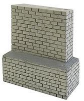 Stone Bridge Piers Small Gray 3-1/2'' 8.7cm Tall Model Railroad Bridge HO Scale #1428