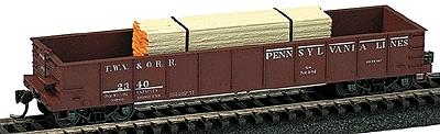 Railstuff Banded Lumber Stack Orange Ends (2) Model Train Freight Car HO Scale #143