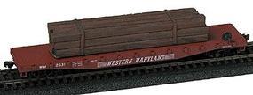 Banded Heavy Bridge Timbers Creasoted ''Wood''
