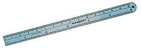 Mascot Metric & Inch Scale 6'' Metal Ruler Hobby and Plastic Model Precision Measuring Tool #710