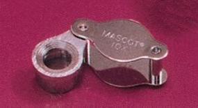 Mascot Pocket 10X Magnifier w/Pouch