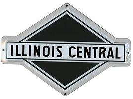 Microscale Embossed Die-Cut Metal Sign Illinois Central Model Railroad Print Sign #10015