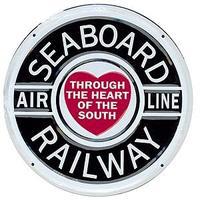 Microscale Embossed Die-Cut Metal Sign Seaboard Air Line Model Railroad Print Sign #10019