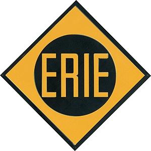 Microscale Embossed Die-Cut Metal Sign - Erie Model Railroad Print Sign #10021