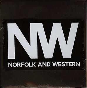 Microscale Embossed Die-Cut Metal Sign - Norfolk & Western (Late Logo) Model Railroad Print Sign #10034